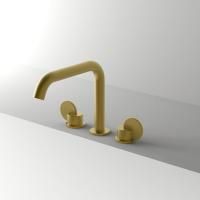 AGAPE LIMON Смеситель для раковины на 3 отверстия, цвет Natural brushed brass AGAPE LIMON Смеситель для раковины на 3 отверстия, цвет Natural brushed brass