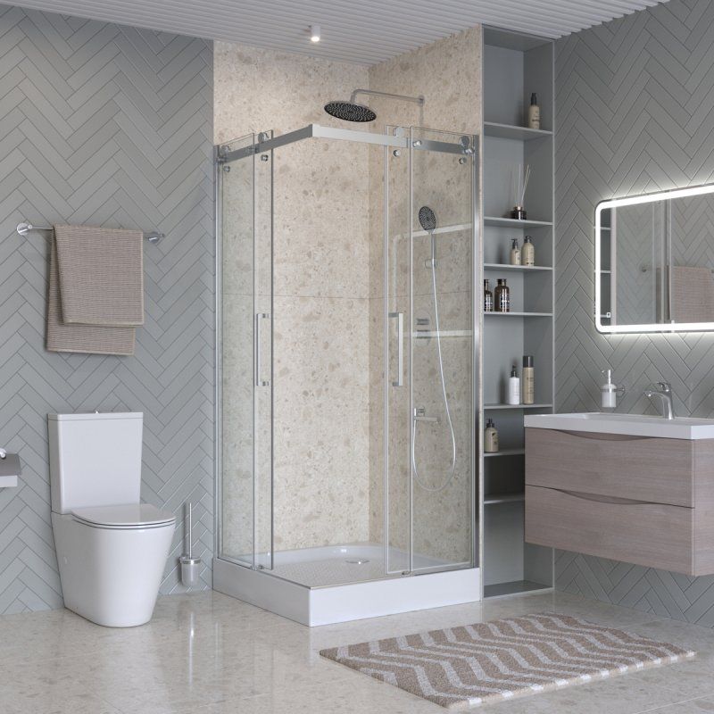 MARINO-2-A-2-90-C-GM Душевой уголок, артикул MARINO-2-A-2-90-C-GM