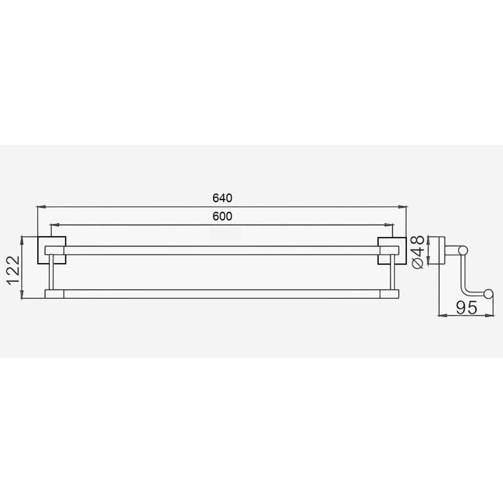 Полотенцедержатель D-Lin D252222, черный