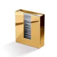 Decor Walther DW 353 Диспенсер для ватных палочек 9.5x2.5x9.5см, цвет: золото