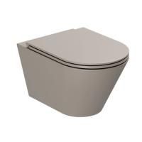 AZZURRA FORMA Унитаз подвесной 540х370х340 мм., безободковый, в комплекте с креплением, цвет Tortora