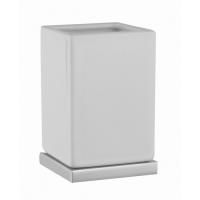 Stella Bamboo Quadro Стакан с подставкой настольный 1014/B016 цвет: хром