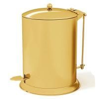 DEVON&DEVON WALTZ Ведро для мусора, с крышкой и педалью, цвет светлое золото