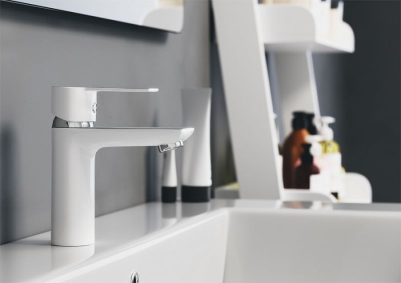 Смеситель для раковины Damixa Origin Elegance 840210000 Хром Белый Смеситель для раковины Damixa Origin Elegance 840210000 Хром Белый