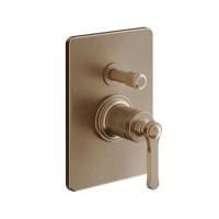 GESSI VENTI20 Смеситель встраиваемый, однорычажный, с переключателем на 2 положения, внешняя часть, цвет Copper Brushed PVD