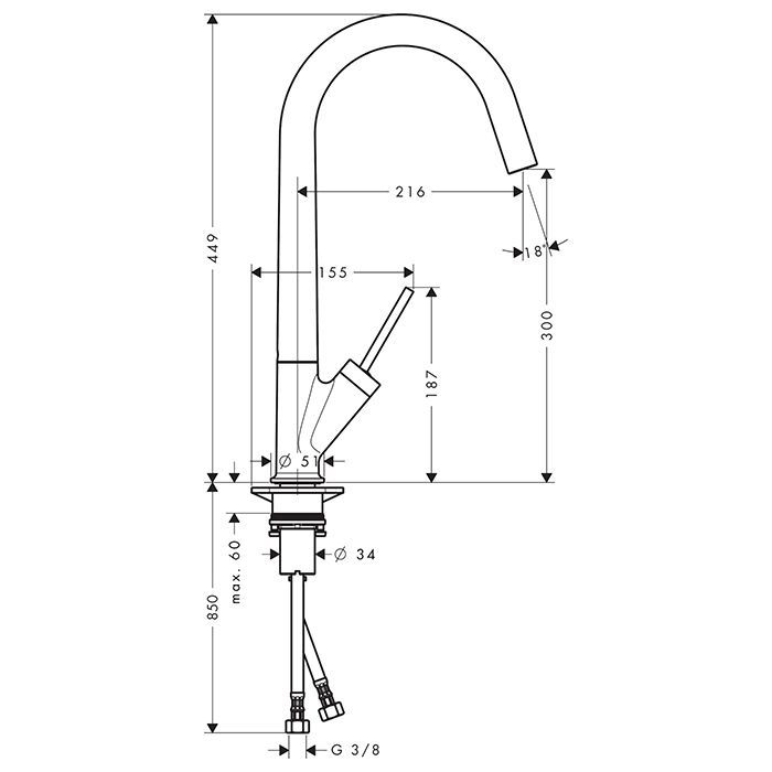 AX Starck Смеситель для кухни , цвет шлифованная бронза AX Starck Смеситель для кухни , цвет шлифованная бронза