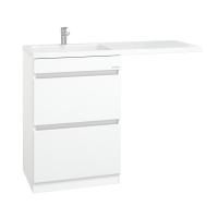 Тумба Onika Милтон 58 напольная под стиральную машину, белая (ум. Kamilla 120/Марсал 120)