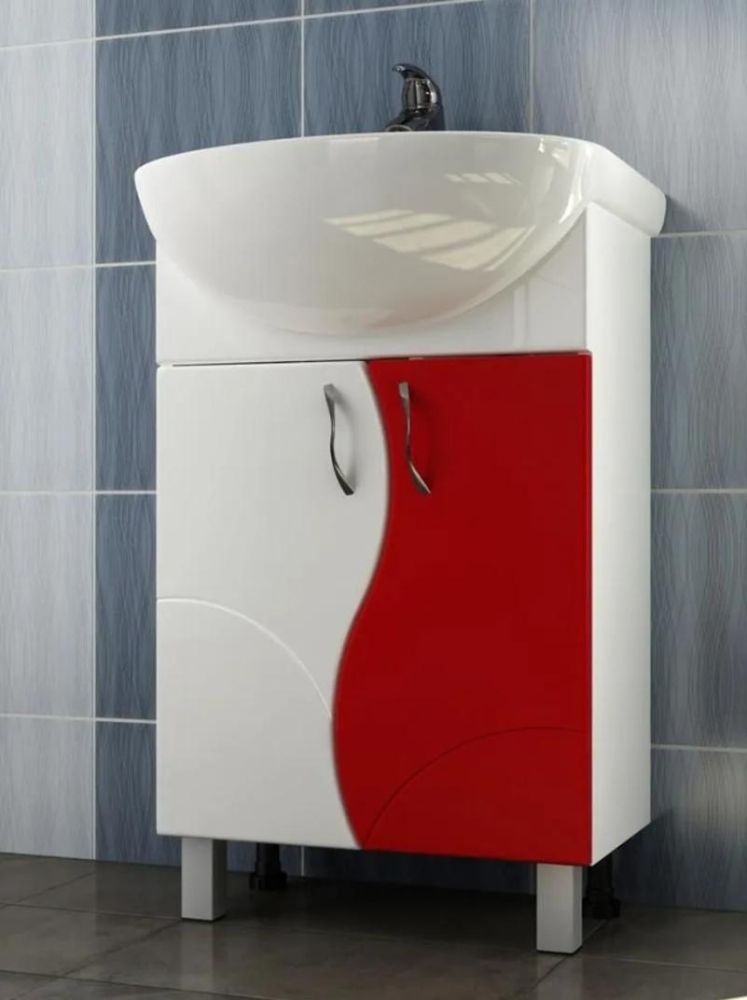 Тумба под раковину напольная VIGO Alessandro tn.ALE.UYU.55.2D крас, 55 см, артикул tn.ALE.UYU.55.2D крас