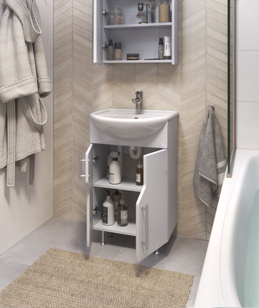 Тумба с раковиной напольная VIGO Grand tn.GRA.UYU.50.2D, 50 см, артикул tn.GRA.UYU.50.2D-com