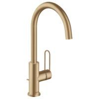 AX Uno Смеситель для раковины 240, цвет шлифованная бронза