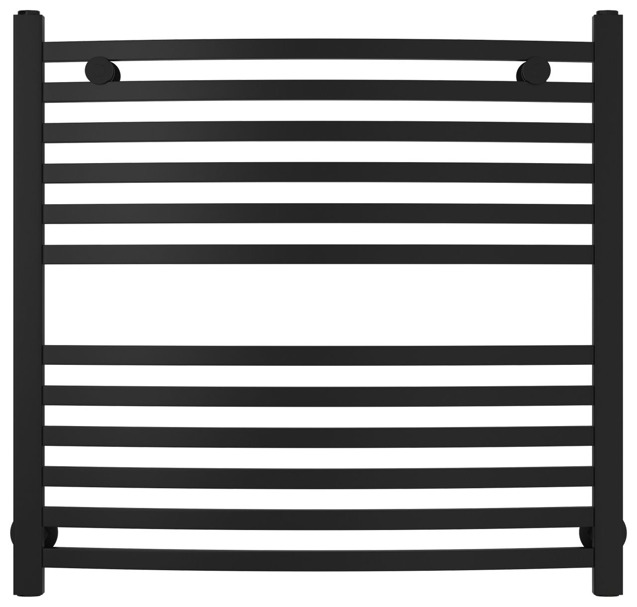 Полотенцесушитель водяной АРКУС 600х600 (Матовый Чёрный)