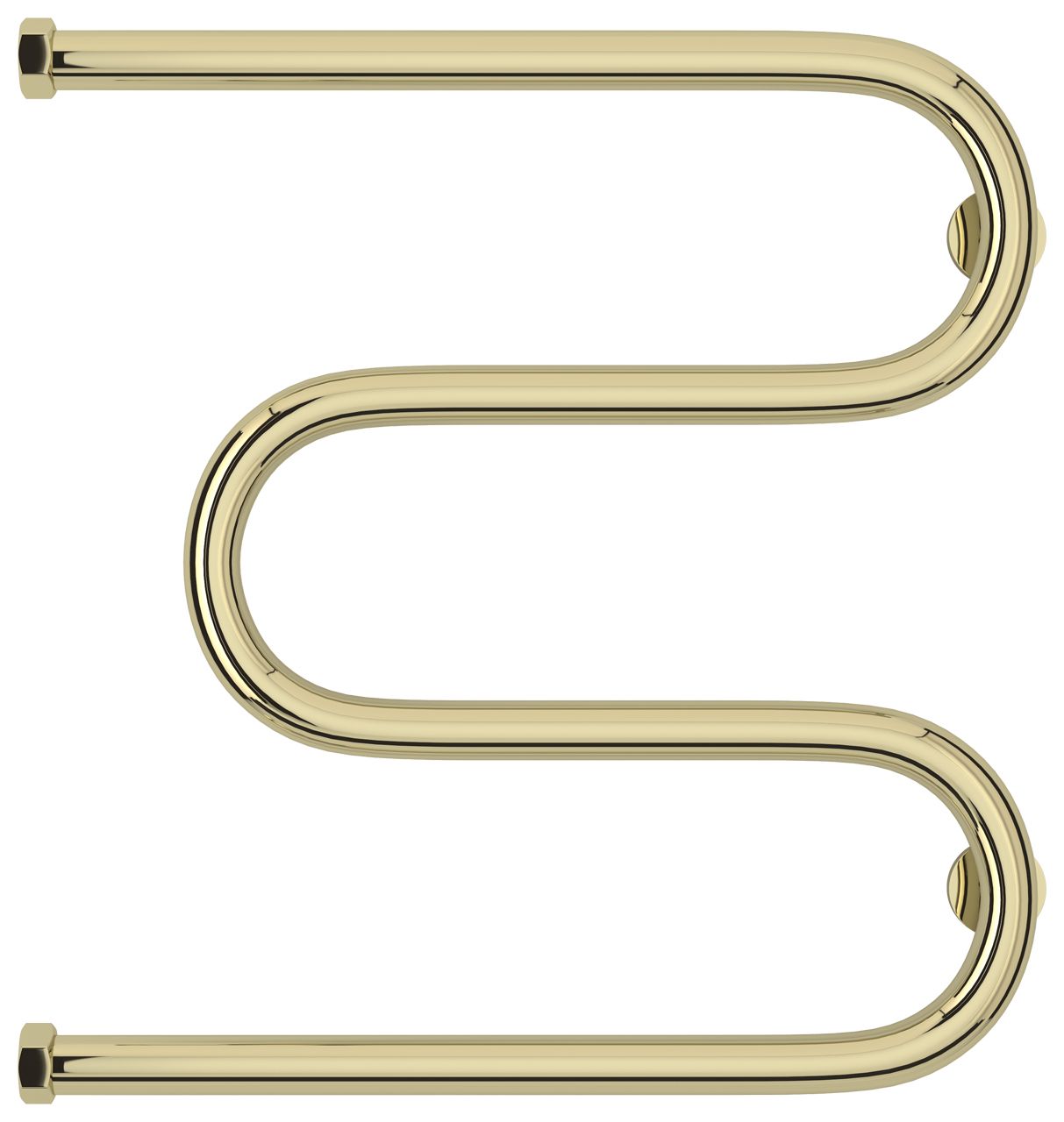 Полотенцесушитель водяной "М-обр.+" 500х500 Н. Г. 1" (Шампань)