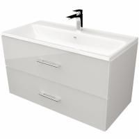 Тумба с раковиной Marka One Elena 80П У96878 подвесная Белый глянец