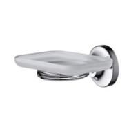 ALL.PE Hotel Мыльница стеклянная, держатель хром