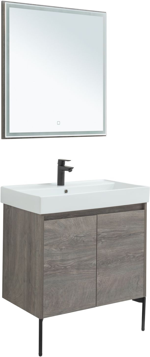 Мебель для ванной Aquanet Nova Lite 75 дуб рошелье (2 дверцы) Мебель для ванной Aquanet Nova Lite 75 дуб рошелье (2 дверцы)