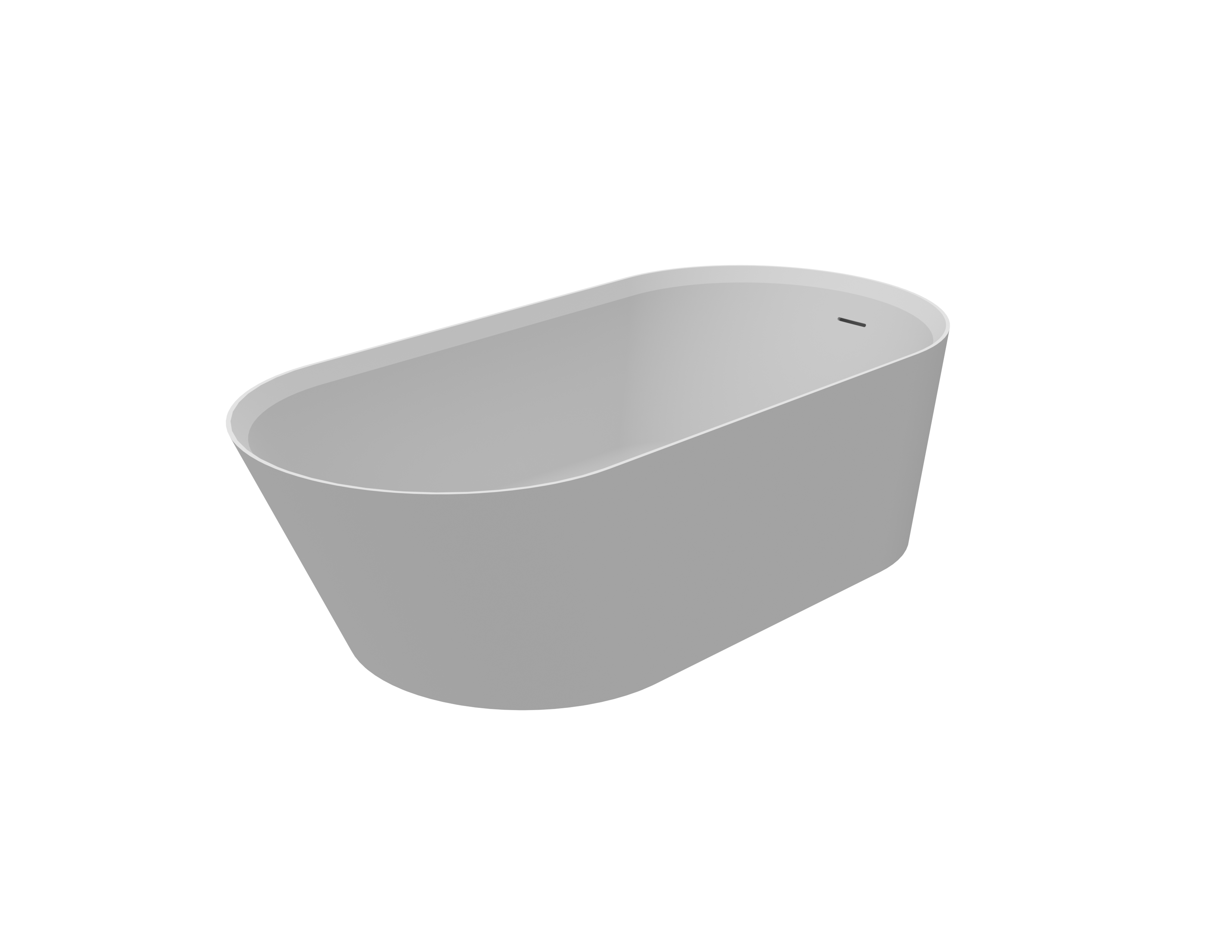 Ванна, KNIEF, Pearl, ширина, мм-1720, глубина, мм-800, высота, мм-500, тип установки-отдельностоящий, форма-овальная, щелевой слив-перелив click-clack-в комплекте, диаметр слива, мм-52, ножки-есть, материал-акрил, цвет-белый матовый