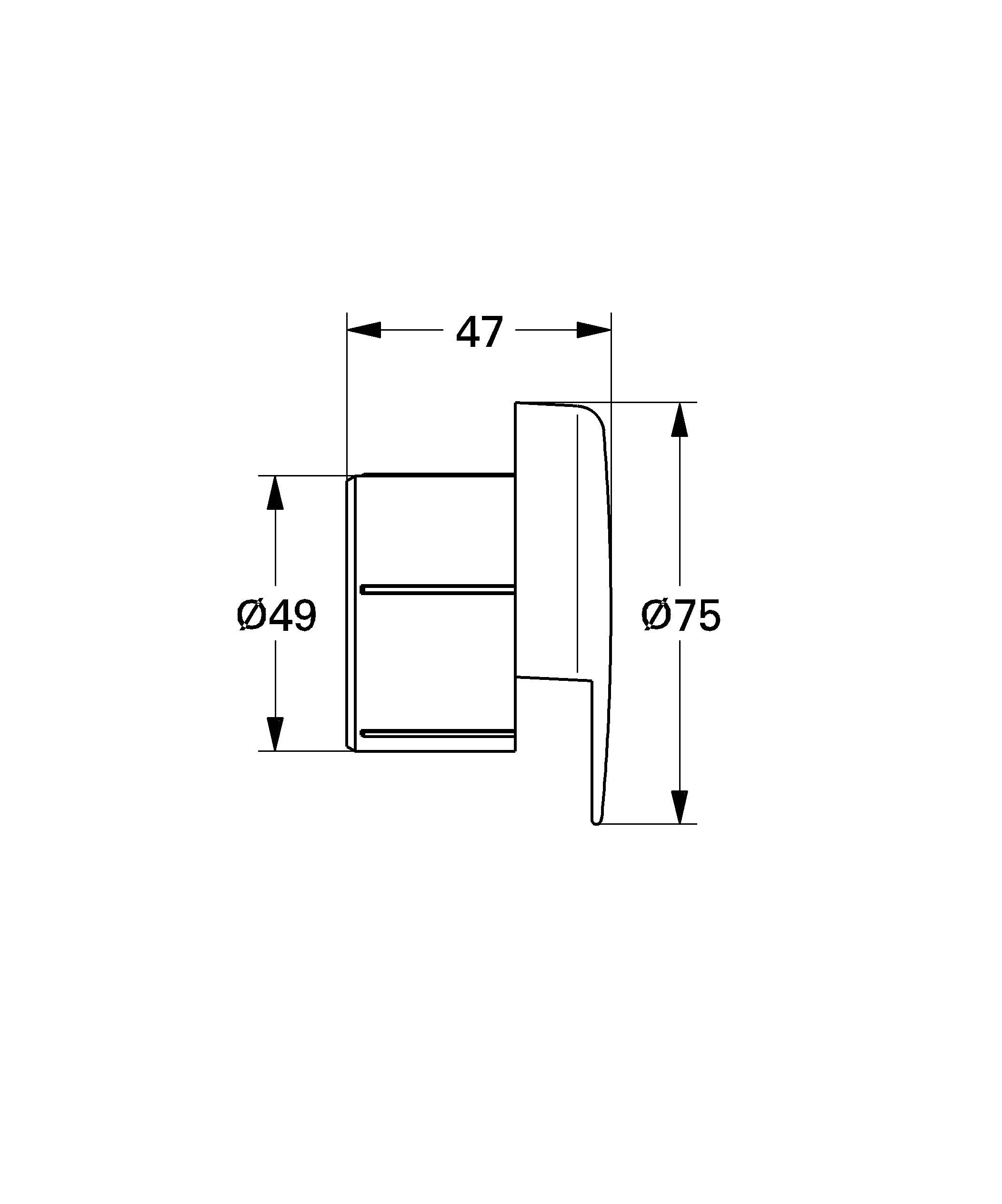Розетка GROHE Talentofill, хром (19954000) Розетка GROHE Talentofill, хром (19954000)