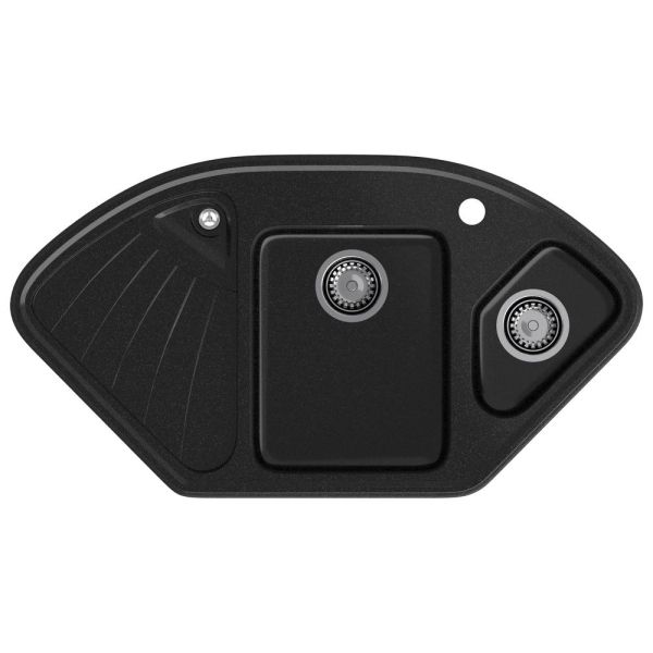 Кухонная мойка GranFest CORNER 1040E, черный