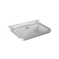 Kerasan Waldorf Раковина керамическая 80х55см, c 1 отверстием под смеситель, белая, цвет заглушки - хром