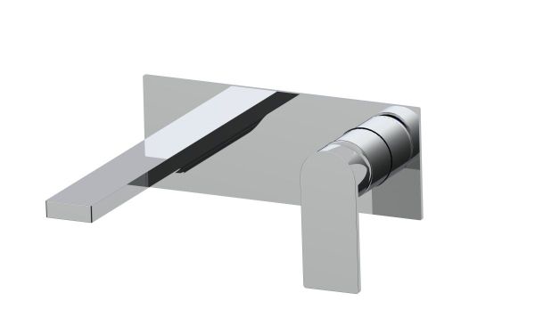 AQG Alpha One, встраиваемый в стену однорычажный смеситель для раковины, цвет хром