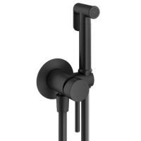 Plumberia Selection IXO Комплект гигиен. душа со смесителем, душ и держатель из металла, шланг PVC 1250мм, черный матовый