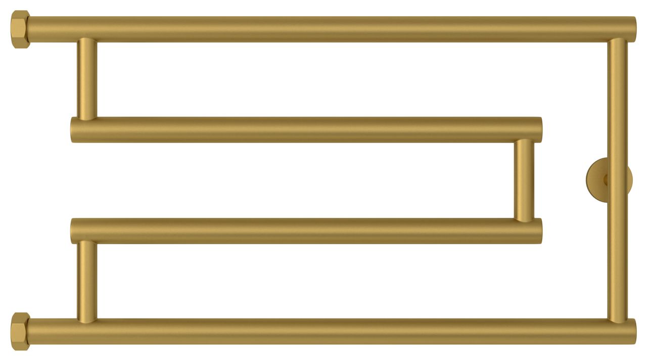 Полотенцесушитель водяной High-Tech model "G+" 320х650 (Матовое ЗОЛОТО)