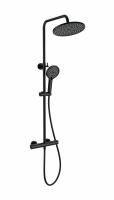 Душевая система с термостатом WONZON & WOGHAND, Черный матовый (WW-B3013-T1-MB) Душевая система с термостатом WONZON & WOGHAND, Черный матовый (WW-B3013-T1-MB)