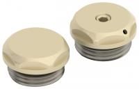 Спускной клапан/заглушка, Сунержа, D25, присоединительный размер-НР G 1/2", материал- нержавеющая сталь, в комплекте- 2 шт, цвет-RAL 1035 (Жемчужно-бежевый)