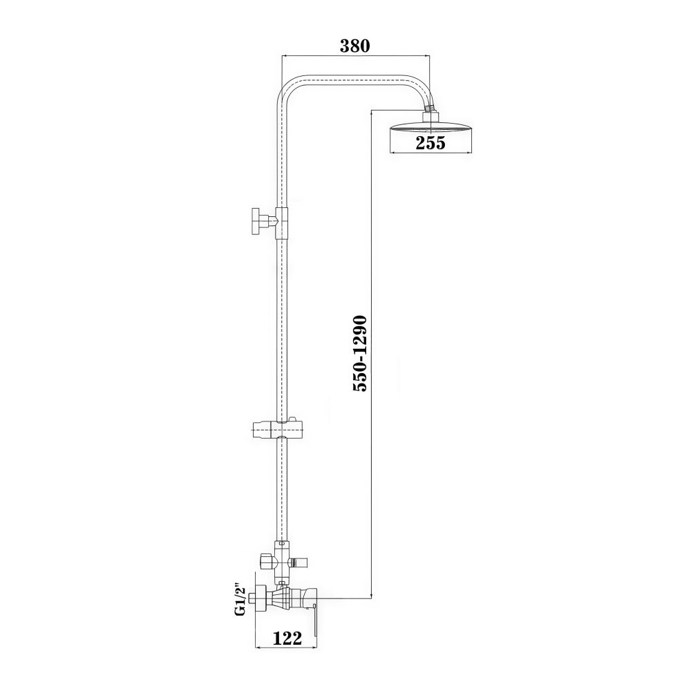 Душевая система Maretti Aria AR21RZN845-1, хром
