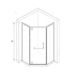 Душевой уголок RGW HO-084 (900x900, Прозрачное)