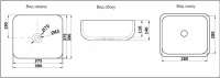 Умывальник CeramaLux 2106MB Умывальник CeramaLux 2106MB