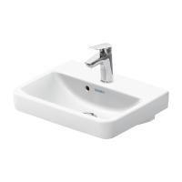 Раковина, Duravit, Duravit No.1, ширина, мм-450, глубина, мм-350, высота, мм-140, тип установки-подвесной, отверстия для смесителя-1, с переливом, материал-керамика, без креплений, цвет-белый