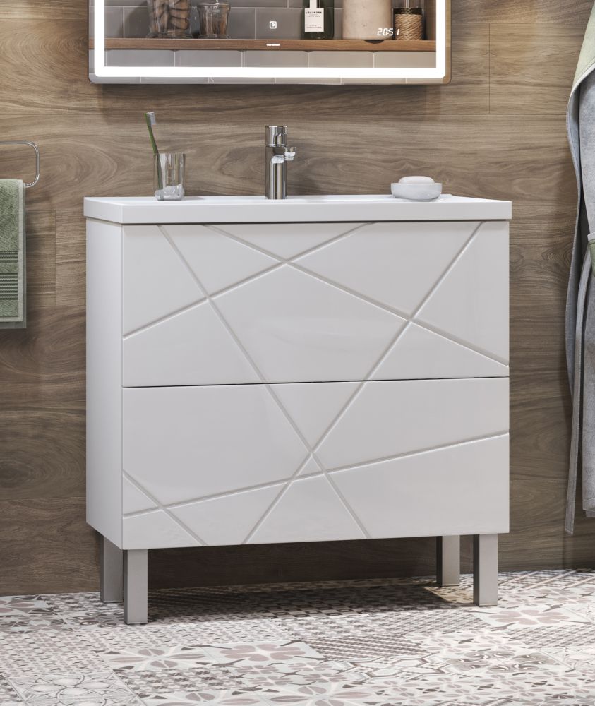 Тумба под раковину напольная VIGO Geometry tn.GEO.9696.80.2Y, 80 см, артикул tn.GEO.9696.80.2Y