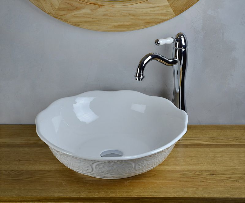 Раковина-чаша Bronze de Luxe 44 2421 Белый глянец