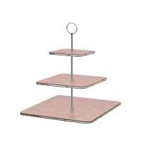 ADJ Сервировочная стойка, 30x30xH35 см.,ручка Круглая, цвет: пепельная роза, фурнитура хром