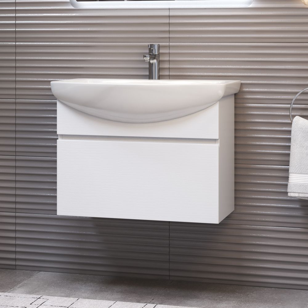 Тумба под раковину подвесная VIGO Wing tp.WIN.BAL.60.1Y белый, 60 см