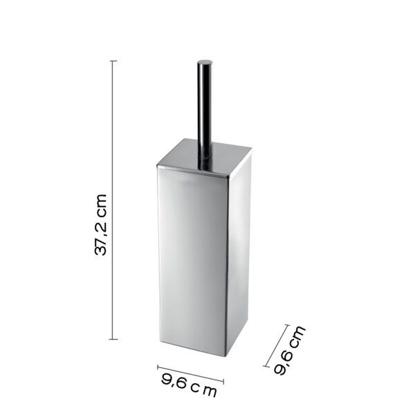 Gedy Teseo, напольный металлический ёрш, цвет хром, артикул 4433(13)