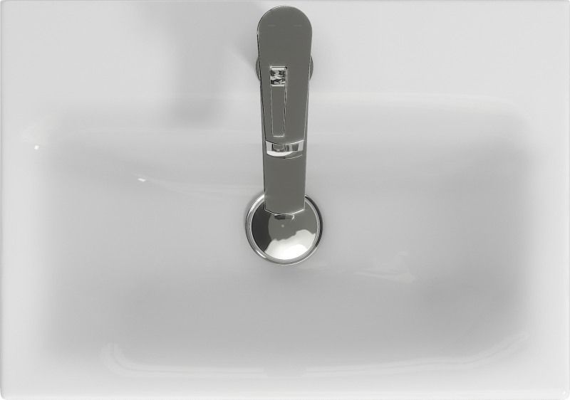 Раковина Cersanit Moduo Slim 50 S-UM-MOD50SL/1, артикул S-UM-MOD50SL/1