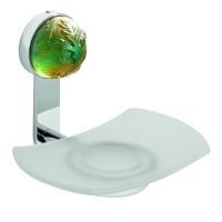 THG FLORE Мыльница стеклянная, подвесная, цвет хром