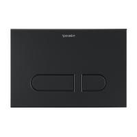 Duravit DuraSystem А1 Клавиша смыва для унитаза, 217х146,3 мм, двойной смыв,(скл монт рама, прин., рычажки) фронт. пластина, цвет: черный матовый
