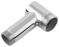 Уголок переходной н/ж "СУНЕРЖА" G 1" нар.р. / G 3/4" нар.р. удл. L-60 мм (МУАР Темный Титан)