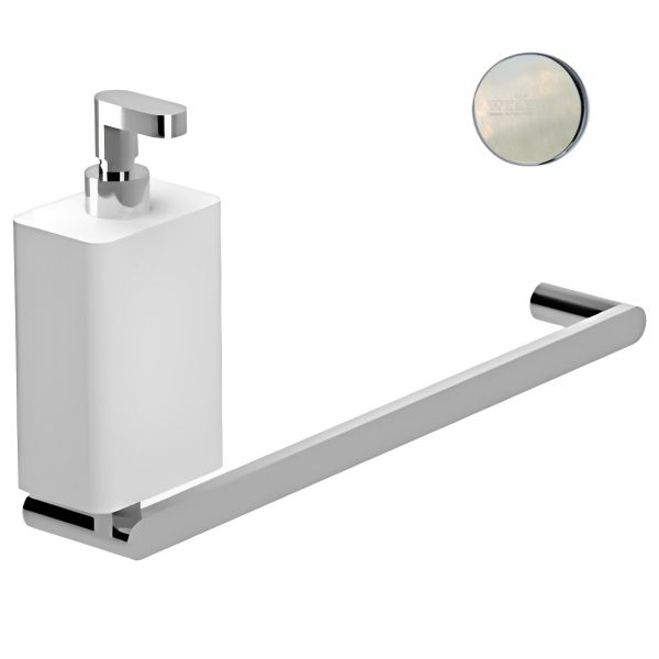 Полотенцедержатель с дозатором жидкого мыла Webert Living LV501501345, никель