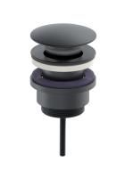 Донный клапан для раковины 1 1/4 WONZON & WOGHAND, Темный графит (WW-88SS07-BGM)