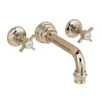 Devon Heritage Излив для раковины двухвентильный, цвет светлое золото