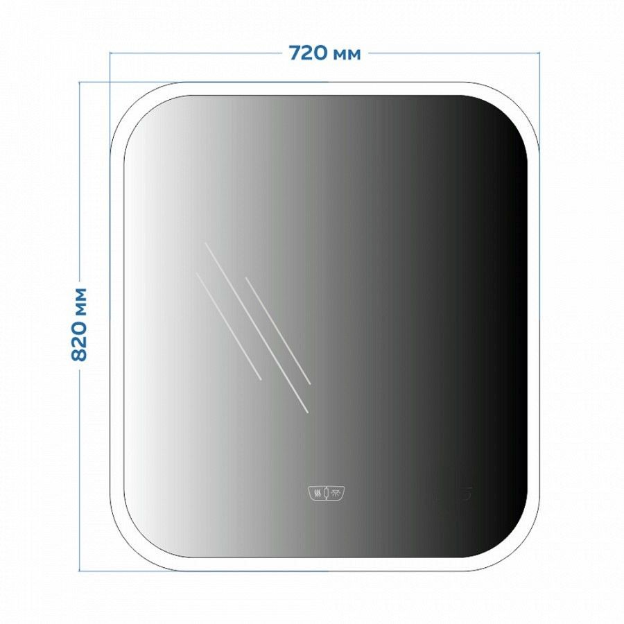 Зеркало Maretti Florenza FL147080P11, 70x80 см, артикул FL147080P11