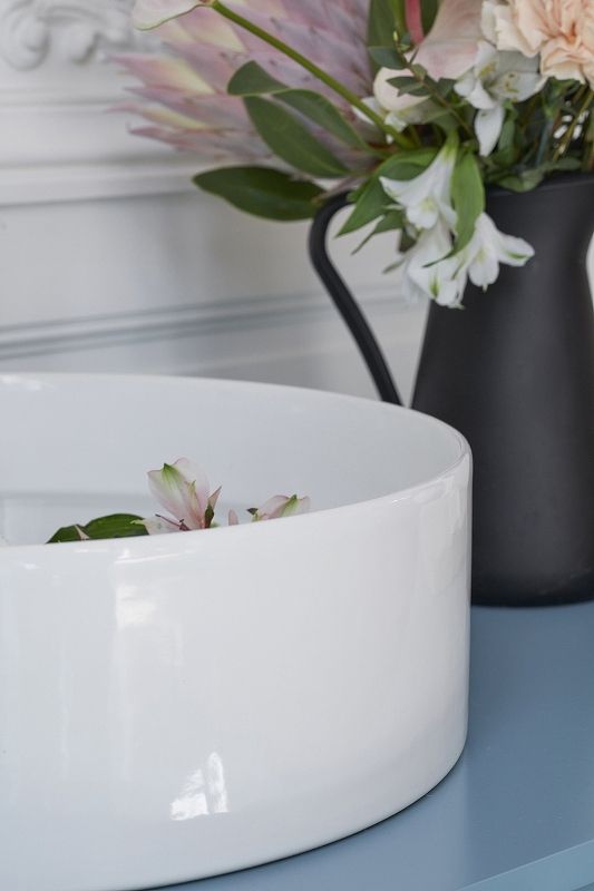 E14800-0 Vox накладная раковина, круглая, 42 см, белая