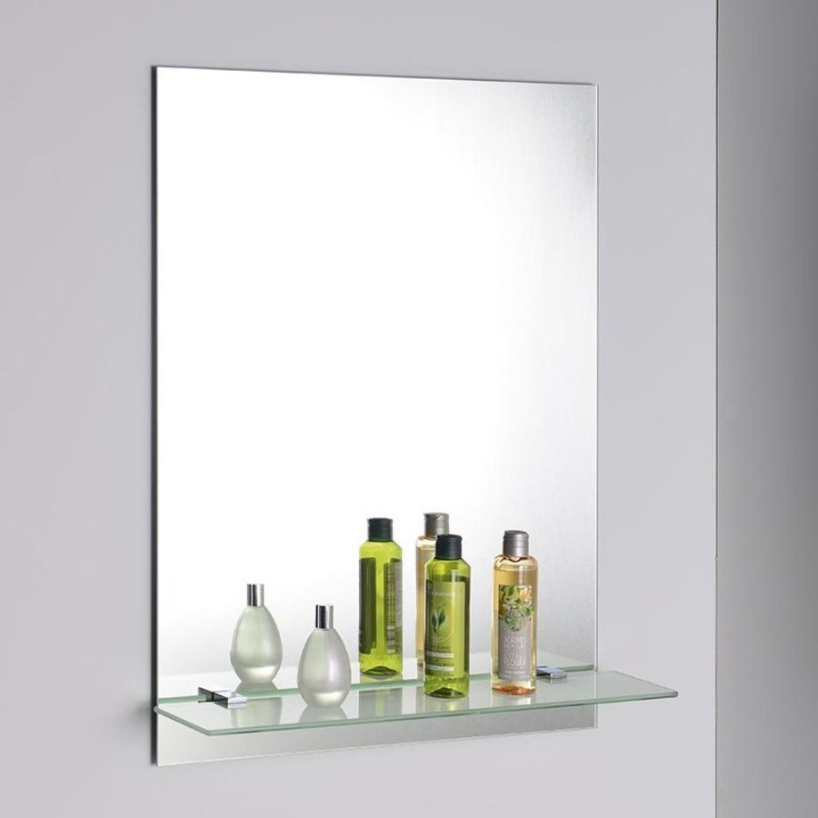 Полка SAMBA стеклянная, 600x100 мм, хром, Sapho, артикул SB125