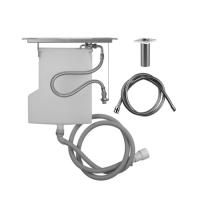 Gessi Rettangolo Система сбора воды для ручного душа с убирающимся шлангом при монтаже на борт ванны, цвет: хром Gessi Rettangolo Система сбора воды для ручного душа с убирающимся шлангом при монтаже на борт ванны, цвет: хром