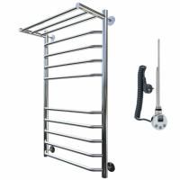 Электрический полотенцесушитель Тругор Браво 2 элТЭН 100x60 с полкой Хром