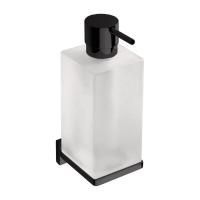 Colombo Look Дозатор для жидкого мыла подвесной, цвет: чёрный матовый/матовое стекло Colombo Look Дозатор для жидкого мыла подвесной, цвет: чёрный матовый/матовое стекло